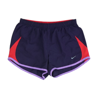 Purple Color Block Active Shorts