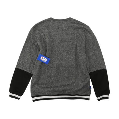 Black Color Block Sweatshirt Pullover