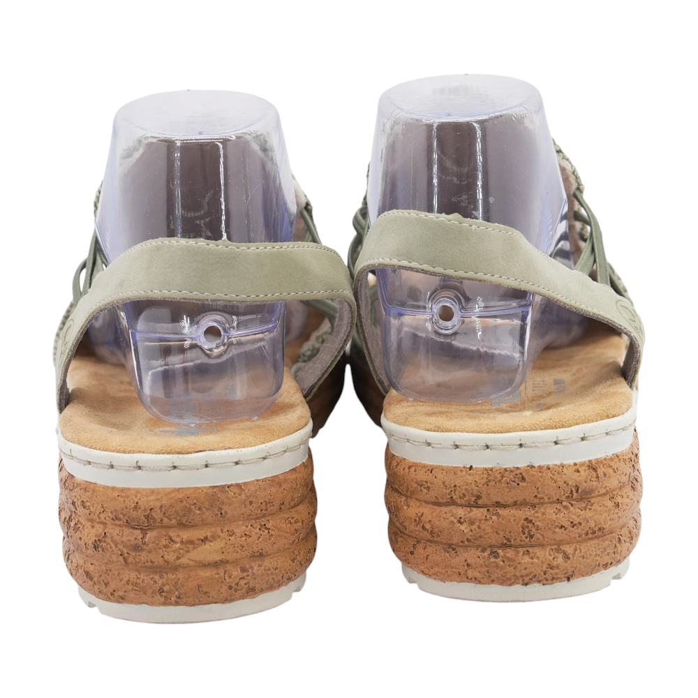 Green Flat Sandals
