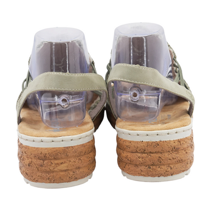Green Flat Sandals