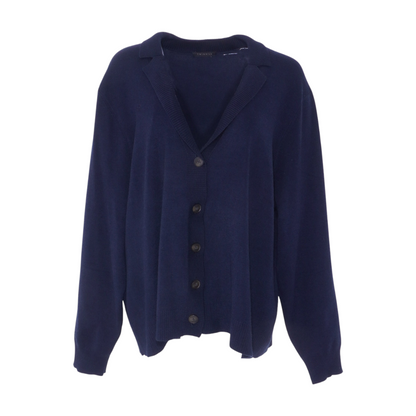Navy Plus Cardigan Sweater