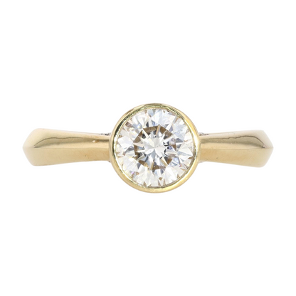 1 ctw 10K Yellow Gold Lab Grown Diamond Engagement Ring