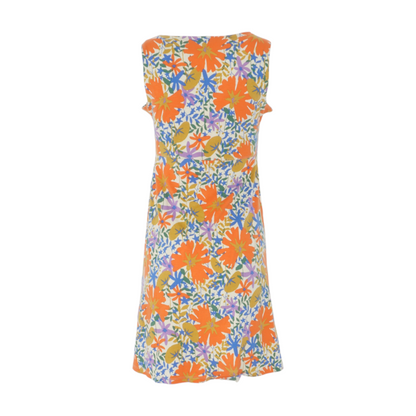 Beige Floral Mini Dress