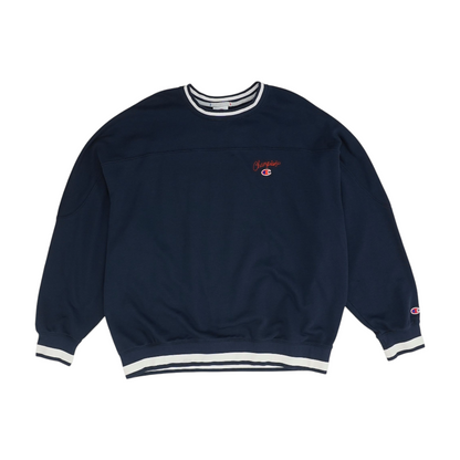 Navy Solid Sweatshirt Pullover