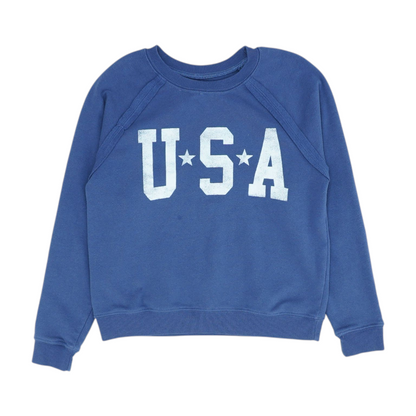 Navy Solid Sweatshirt Pullover