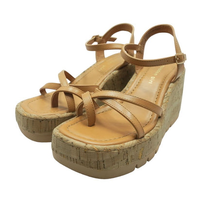 Brown Wedged Sandals