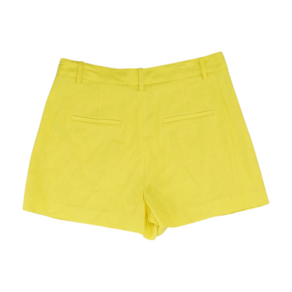 Yellow Solid Chino Shorts