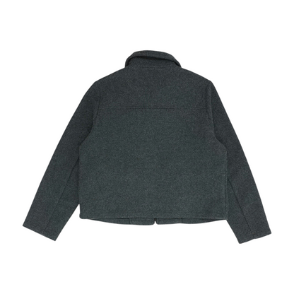 Gray Solid Jacket
