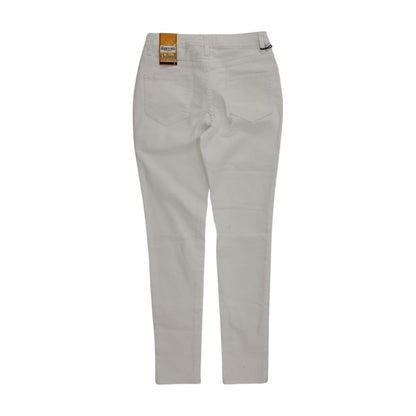 White Solid Jeans