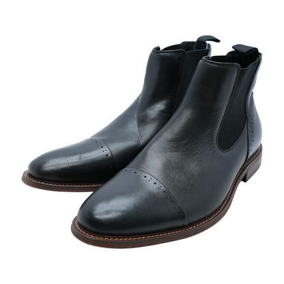 Black Leather Ankle Boots