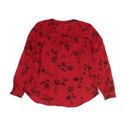 Red Floral Button Down