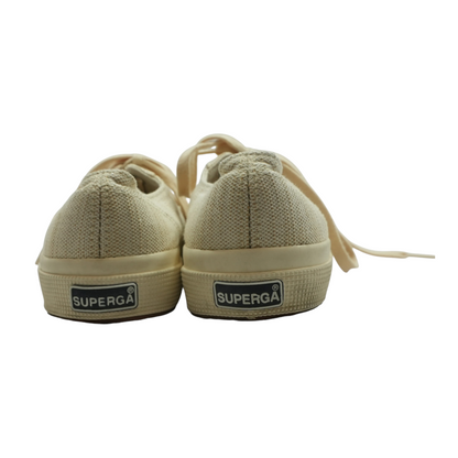 Beige Low-Top Athletic Shoes