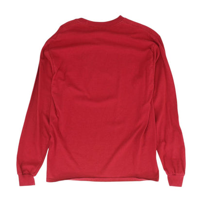 Red Solid Graphic/logo T-Shirt