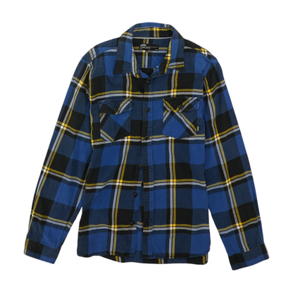 Blue Plaid Flannel Button Down