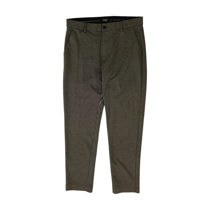 Brown Striped Regular Pants