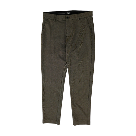 Brown Striped Regular Pants