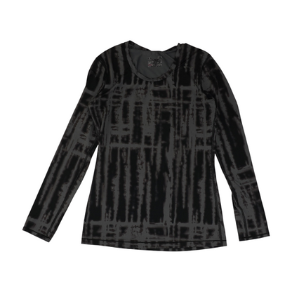 Gray Abstract Active T-Shirt
