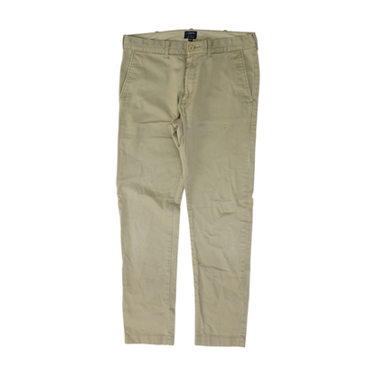 Beige Regular Pants
