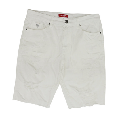 White Denim Shorts