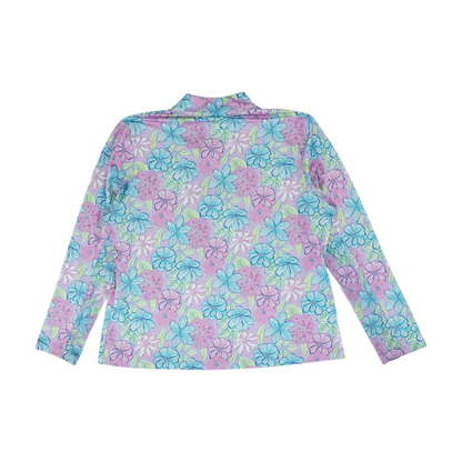 Lavender Floral 1/4 Zip Pullover