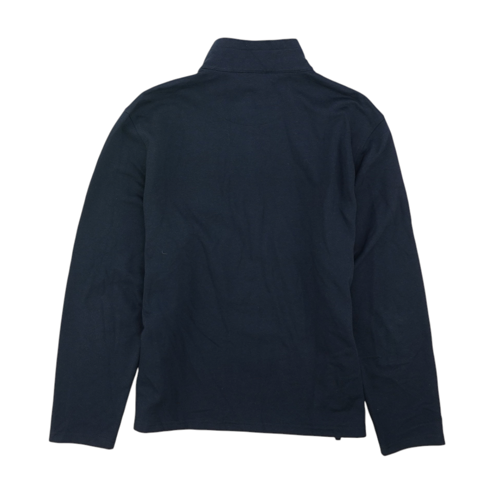 Navy Solid 1/4 Zip Pullover