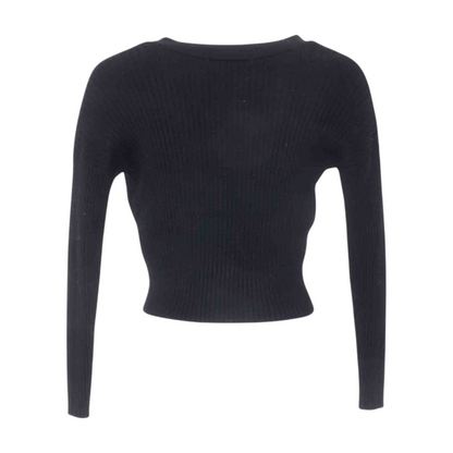 Black Cardigan Sweater