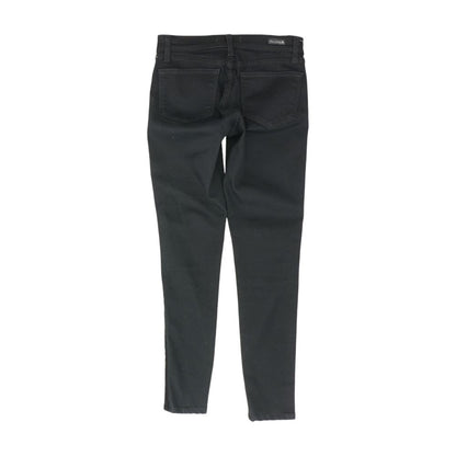 Black Solid Skinny Leg Jeans