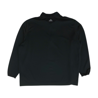 Black Solid 1/4 Zip Pullover
