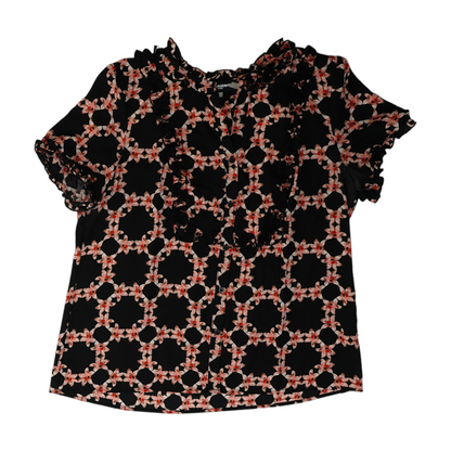 Black Floral Blouse
