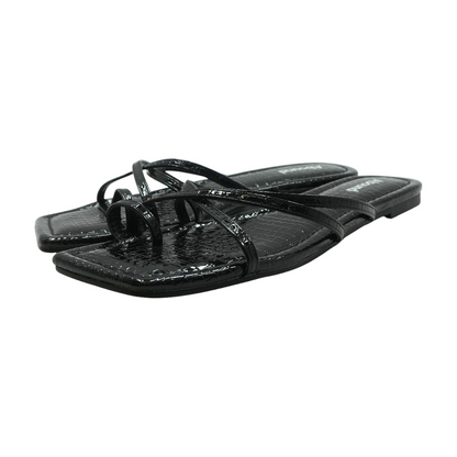 Black Flat Sandals