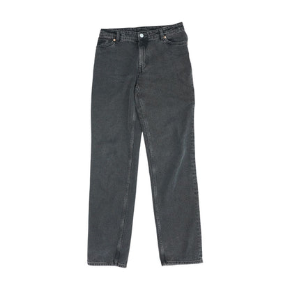 Black Mid Rise Regular Jeans