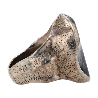 Sterling Silver Larvikite Fashion Ring