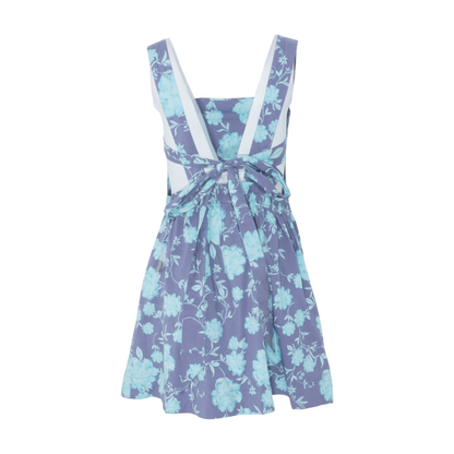 Blue Floral Mini Dress
