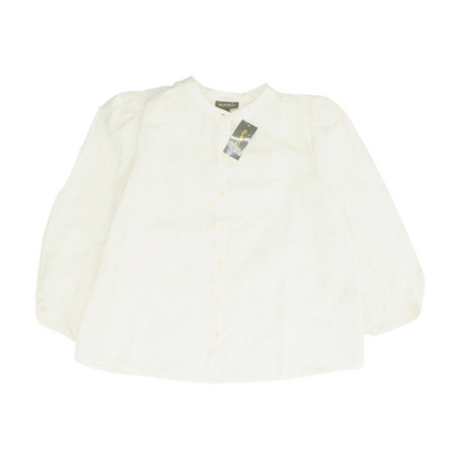 White Floral Blouse