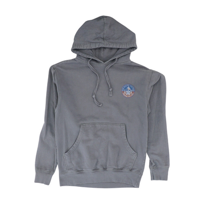 Gray Solid Hoodie Pullover