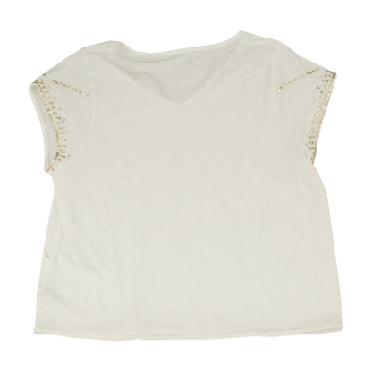 White Plus Striped Blouse