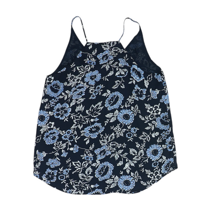 Navy Floral Blouse