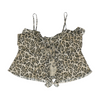 American Eagle Beige Animal Print Blouse – Image 1