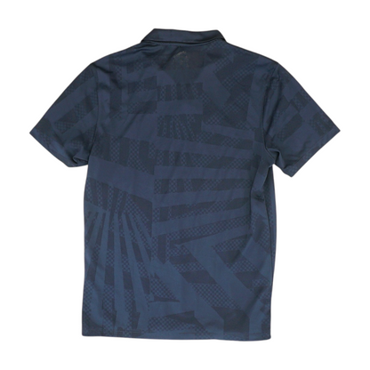 Navy Check Short Sleeve Polo