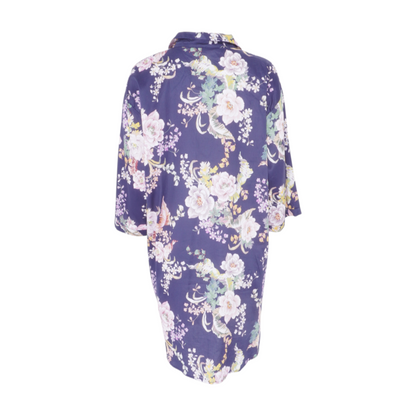 Navy Floral Nightgown
