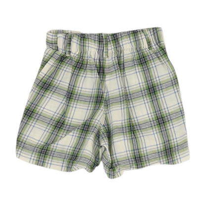 Green Plaid Chino Shorts