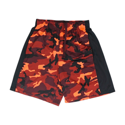 Red Camo Active Shorts