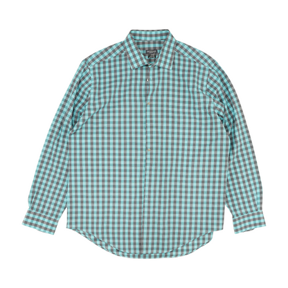 Blue Check Long Sleeve Button Down