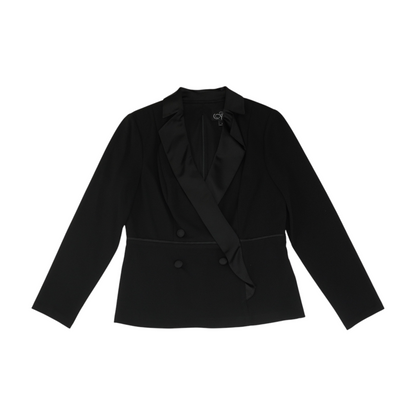 Black Solid Blazer