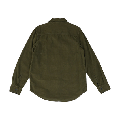 Green Flannel Button Down