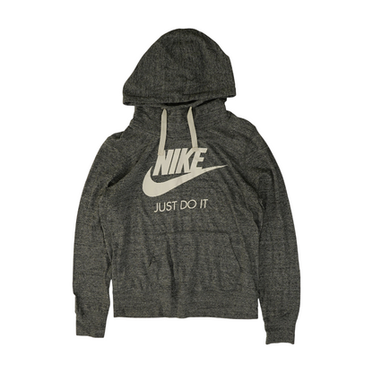 Gray Solid Hoodie Pullover