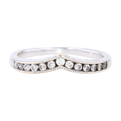 1/6 ctw 14K White Gold Diamond Band Ring