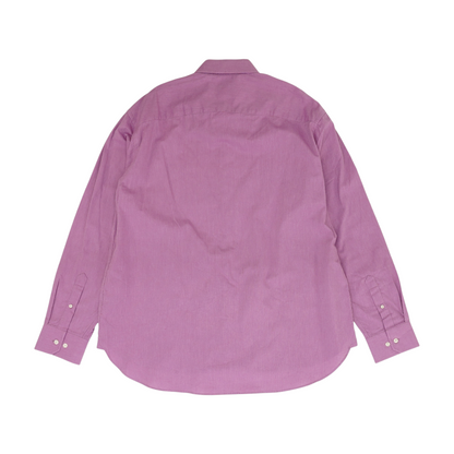 Mauve Solid Long Sleeve Button Down