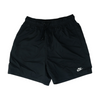 Black Solid Active Shorts