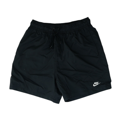 Black Solid Active Shorts